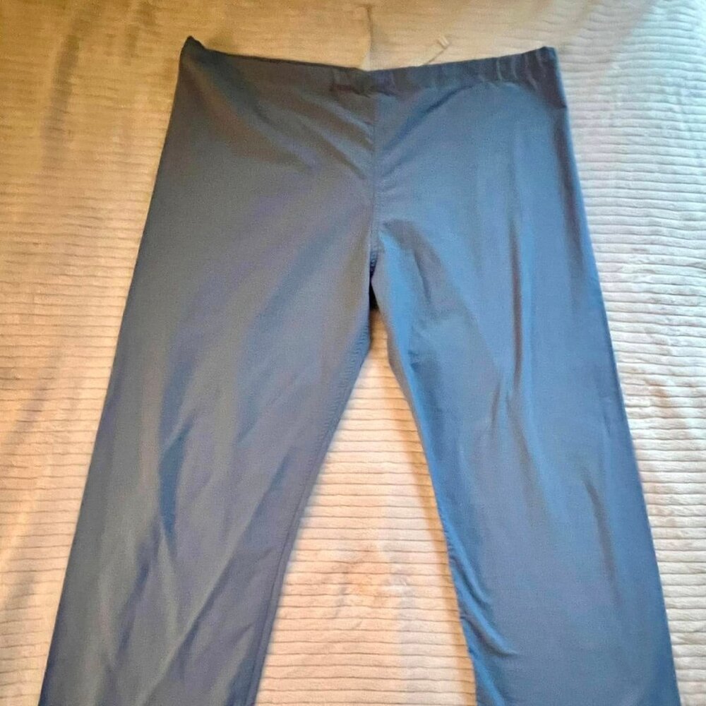Men's Size Large Rx Gear Solid Light Blue Drawstring Scrub Pants